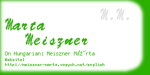 marta meiszner business card